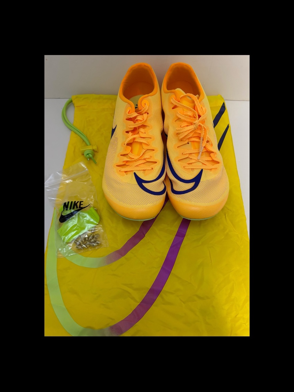 Nike Zoom JA Fly 4 Track & Field Spikes (Citron Pulse) US 11 Men’s NEW NO BOX